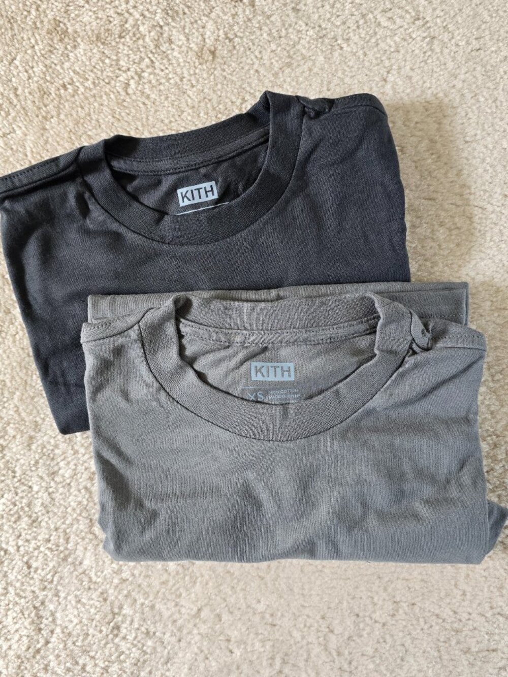 Brand New Lot of 2 Kith Premium T-Shirt, Extra Small, 100% Cotton, Crewneck